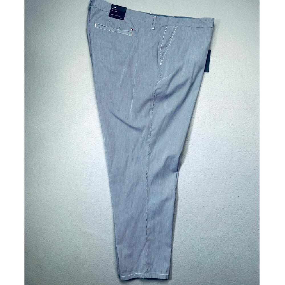 Tommy Hilfiger plus size  Hampton Chino Stripe Pants, Blue 24W $60
